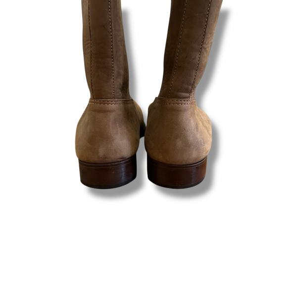 Arandu Argentina Handmade Brown Leather Riding Boots Tall 15” Women’s US 11.5-12 - Picture 5 of 12